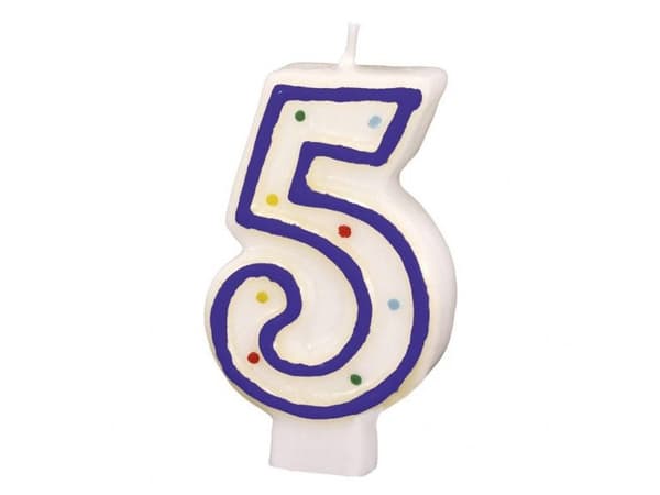 AMSCAN Stikket nummer 5 (550285)