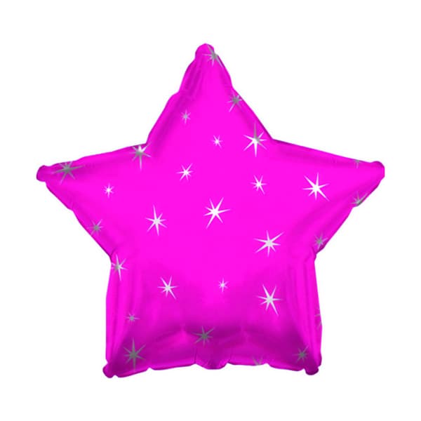 Creative Party Star Foil Balloon Hot Pink One Size