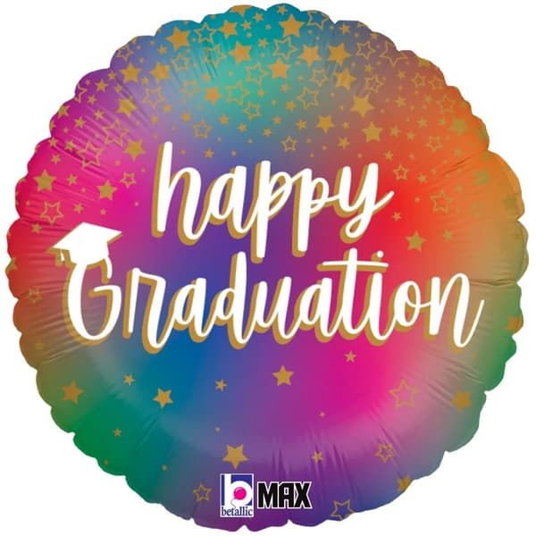 Oaktree Happy Graduation Stjärnor Folieballong Multicoloured One Size