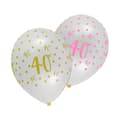 Pikkukuva 2 / 2: Creative Party Latex 40th Birthday Balloons (Pack of 6)