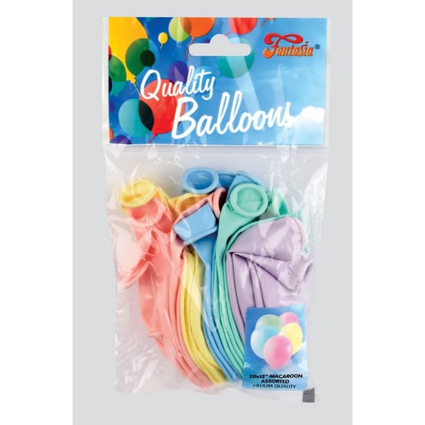 Fantasia Latex Pastel Balloons (Pack of 20)