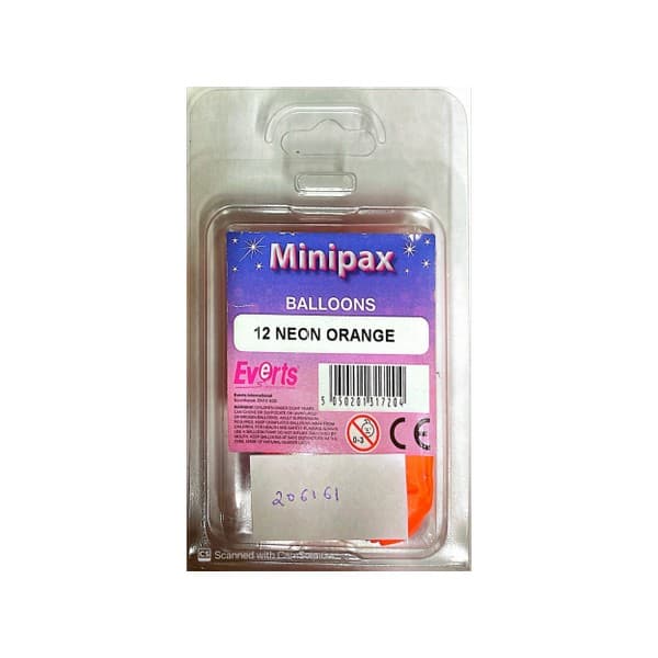 Everts Minipax latexballonger (förpackning om 12)