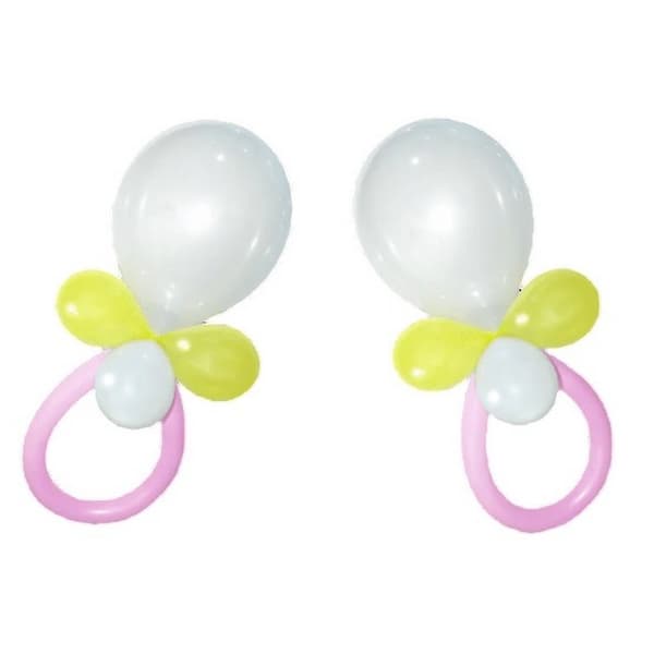 Girl Baby Shower Balloon Kit (Pack of 64) Pink/White/Yellow One Size