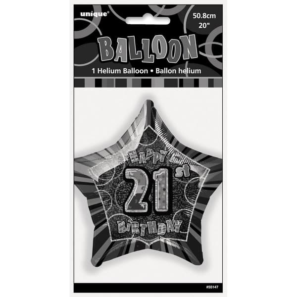 Unique Party 21st Birthday Foil Balloon