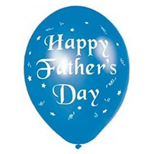 Amscan Latex Printed Fathers Day Balloons (Pack of 6) Blue/White One Size