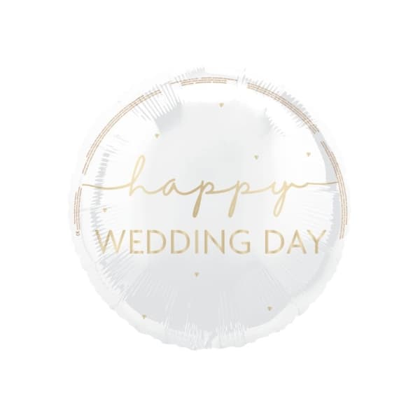 Unique Party Happy Wedding Day Foil Balloon