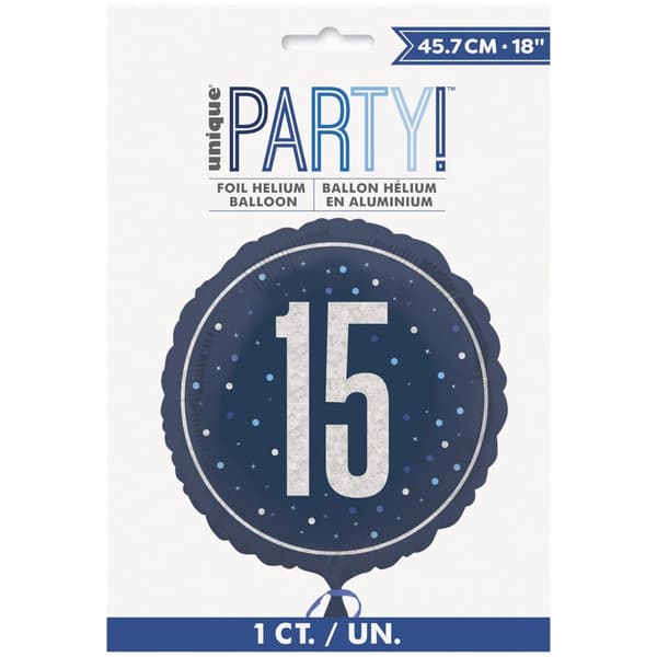 Unique Party Prismatic 15th Birthday Foil Balloon