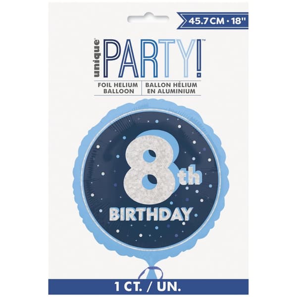 Unique Party Prismatic 8th Birthday Foil Balloon