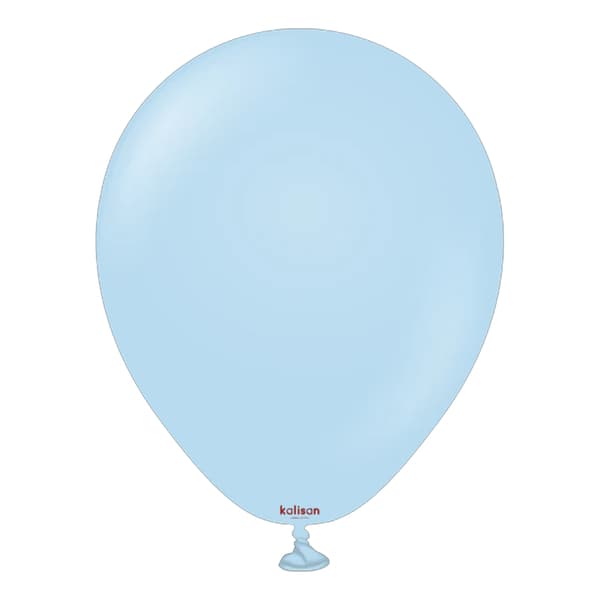 Kalisan Macaron Latex Balloon (Pack Of 25) Blue One Size