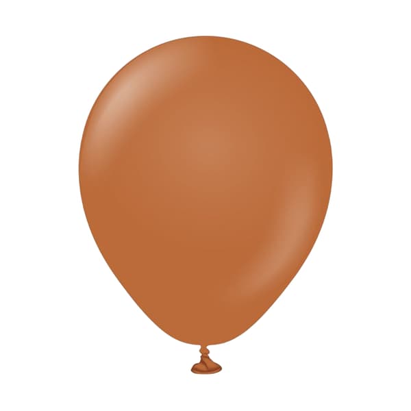 Kalisan Standard Latex Plain Balloons (Pack of 50) Caramel Brown One Size