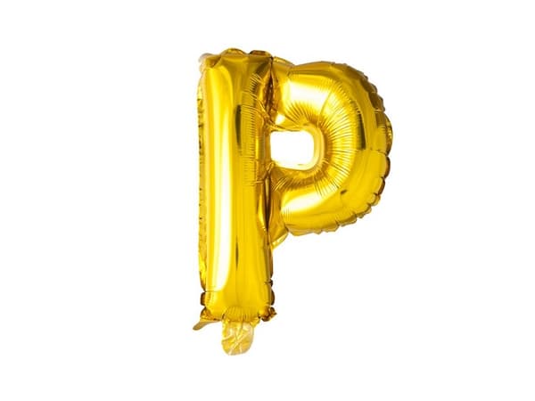 Folie ballon P, guld 41 cm