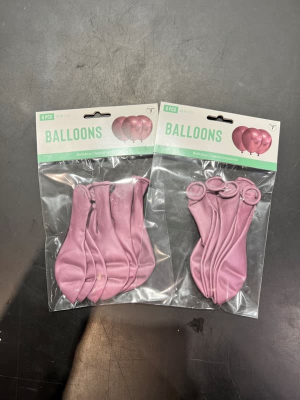Ballong Blank Rosa Spegelballong 6-pack 30 cm Latex
