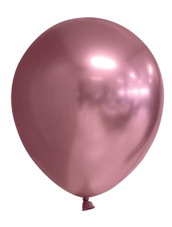 Ballong Blank Rosa Spegelballong 6-pack 30 cm Latex