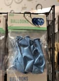 Miniatyrbild 3 av 3: Ballong Blank Blå Spegelballong 6-pack 30 cm Latex