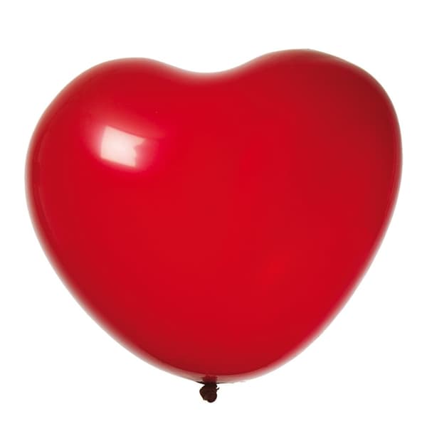 Ballong Hjärta Röd 8-pack Latex