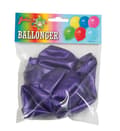 Miniatyrbild 2 av 3: Ballong Metallic Lila 8-pack Latex