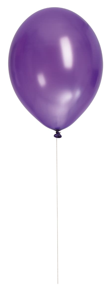 Ballong Metallic Lila 8-pack Latex