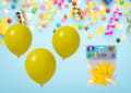 Miniatyrbild 3 av 3: Ballong Gul 10-pack Latex