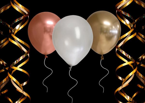 Ballong Metallic Silver 8-pack Latex