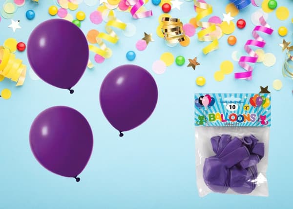 Ballong Lila 10-pack Latex