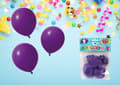 Miniatyrbild 3 av 3: Ballong Lila 10-pack Latex