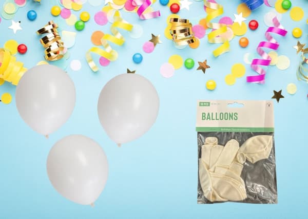 Ballong Vit 10-pack Latex