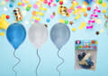 Miniatyrbild 3 av 3: Ballong Metallic Blå 8-pack Latex
