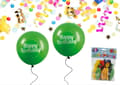 Miniatyrbild 3 av 3: Ballong Happy Birthday 8-pack Latex Mixade