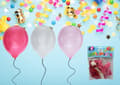 Miniatyrbild 3 av 3: Ballong Metallic Rosa 8-pack Latex