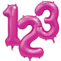 Miniatyrbild 2 av 3: Ballong Siffra 7 Rosa 86 cm