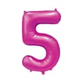 Miniatyrbild 1 av 3: Ballong Siffra 5 Rosa 86 cm