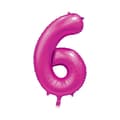 Miniatyrbild 1 av 3: Ballong Siffra 6 Rosa 86 cm