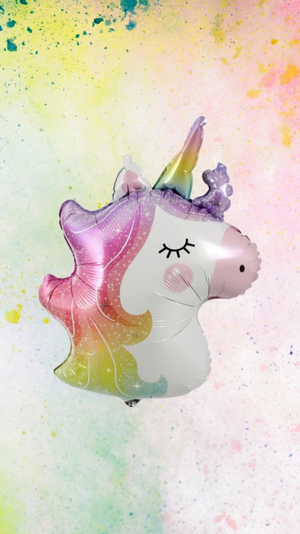 Ballong Unicorn Enhörning Folie 60 cm