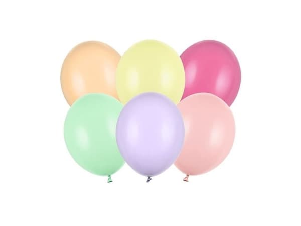 Pastel Mix balloner, 100 stk 5"