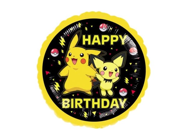 Pokemon folieballon Happy Birthday