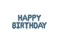 Miniatyrbild 2 av 2: Marineblå folieballon Happy Birthday