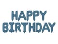 Miniatyrbild 1 av 2: Marineblå folieballon Happy Birthday