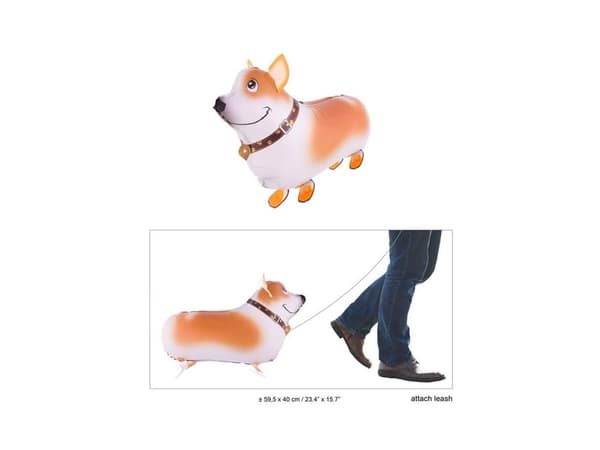 Folieballon gående hund