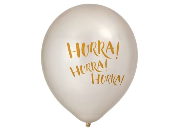 Hurra balloner, 6 stk