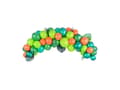 Miniatyrbilde 1 av 2: PartyDeco GBN1, Toy balloon, Latex, Grønn, Oransje, Oval, 2000 mm, 60 stykker