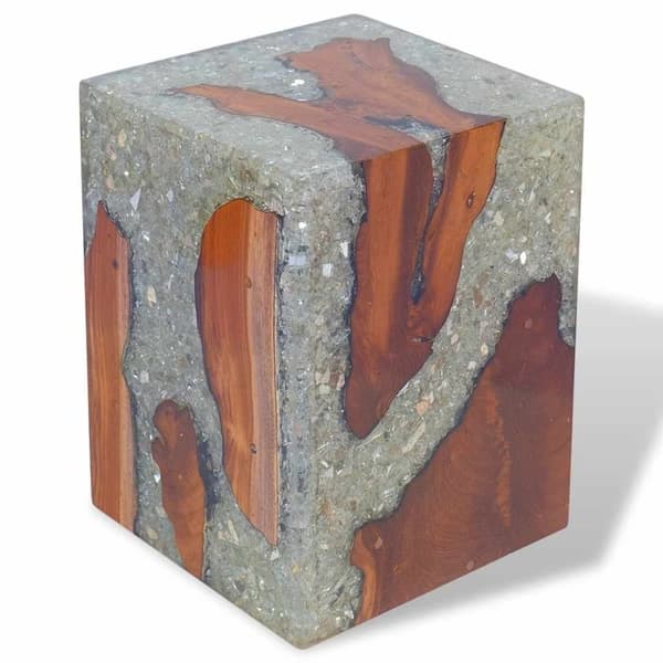 vidaXL Krakk heltre teak og harpiks