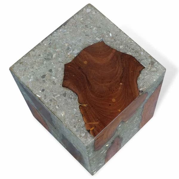 vidaXL Krakk heltre teak og harpiks