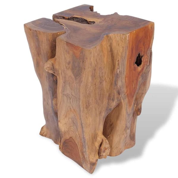 vidaXL Pall massiv teak 30x30x40 cm