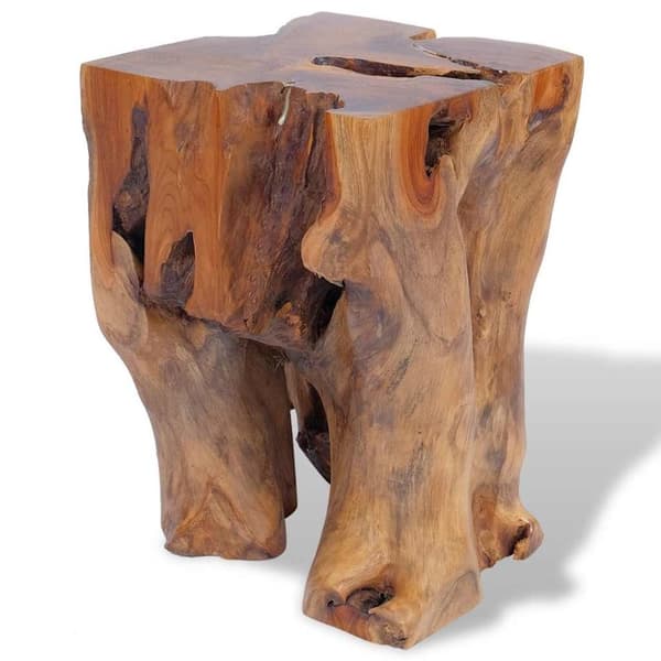 vidaXL Pall massiv teak 30x30x40 cm