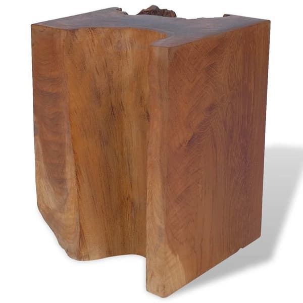 vidaXL Pall massiv teak 30x30x40 cm