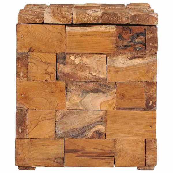 vidaXL Oppbevaringskrakk heltre teak
