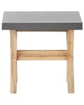 Pikkukuva 4 / 6: Jakkara harmaa 51 x 40 x 45 cm betoniefekti akaasiapuiset jalat moderni tyyli