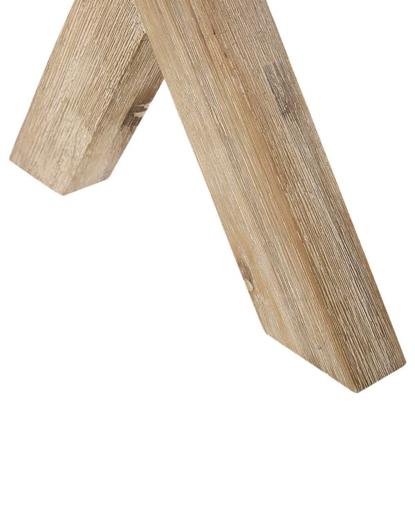 Jakkara harmaa 51 x 40 x 45 cm betoniefekti akaasiapuiset jalat moderni tyyli