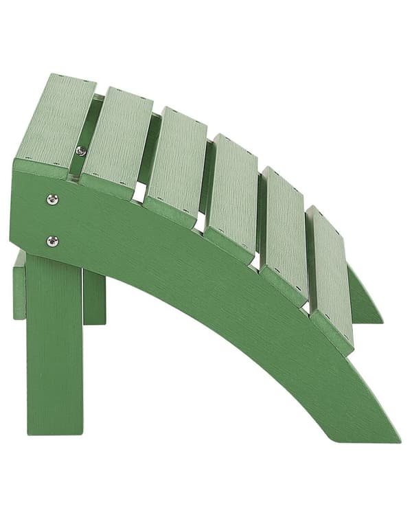 Fodskammel Grøn Plastik Rustfrit Stål 50 x 34 x 43 cm Have Fodstøtte Tilbehør til Altan Terrasse Indretning Skandinavisk Udendørs Retro Stil