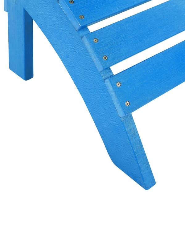 Fodstøtte Blå Plastik og Rustfrit Stål 50 x 34 x 43 cm Have skammel Tilbehør til Altan Terrasse Indretning Skandinavisk Udendørs Retro Stil